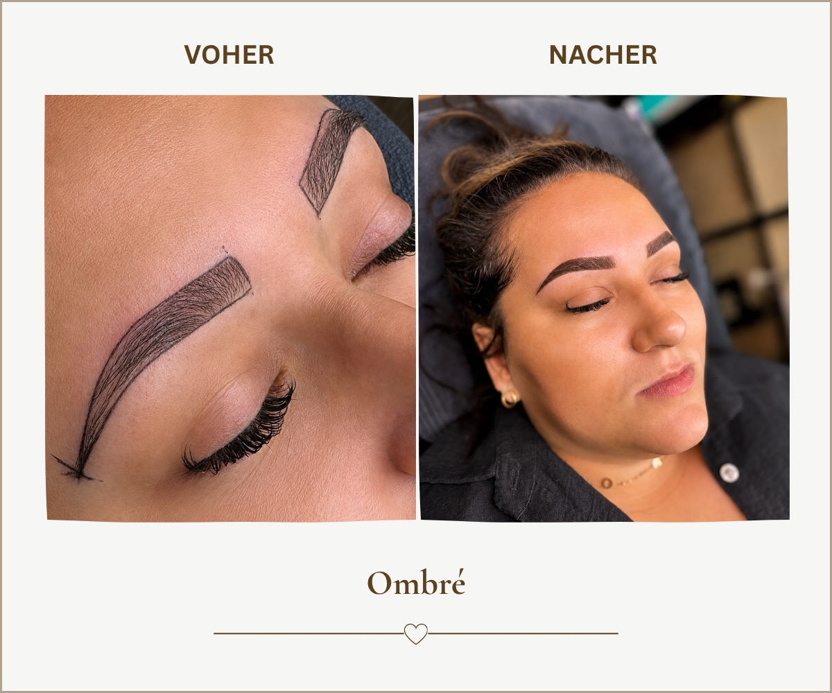 Meine Arbeiten PMU Ombre Brows