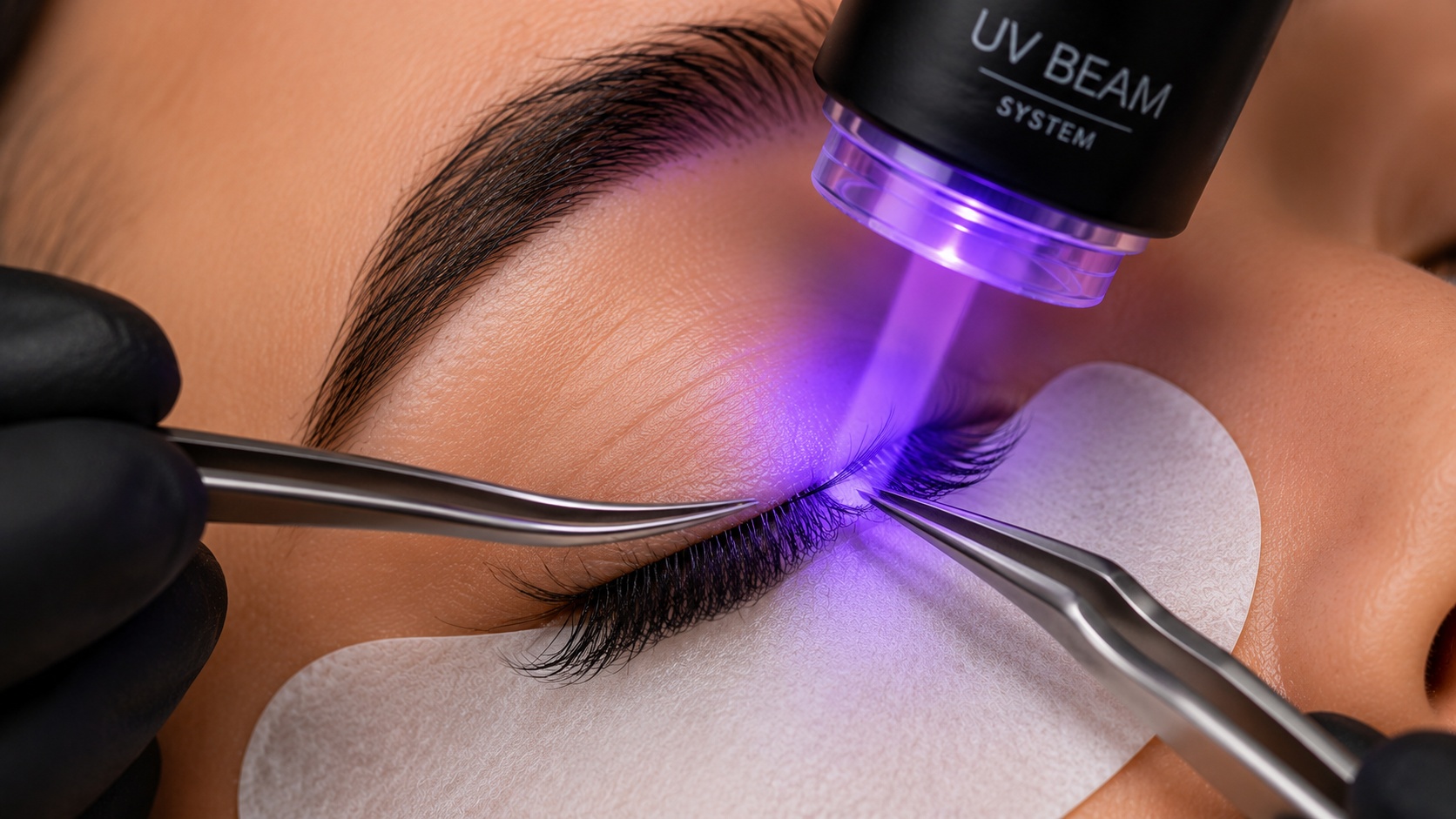 Lash Extension Mit UV BEAM